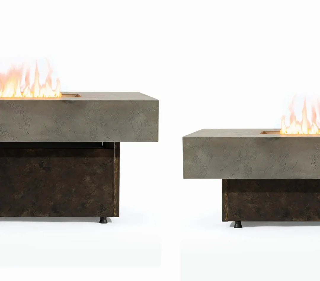 Heatstone Atlas 55” Concrete Fire Pit Table – Propane Gas 50,000 BTU