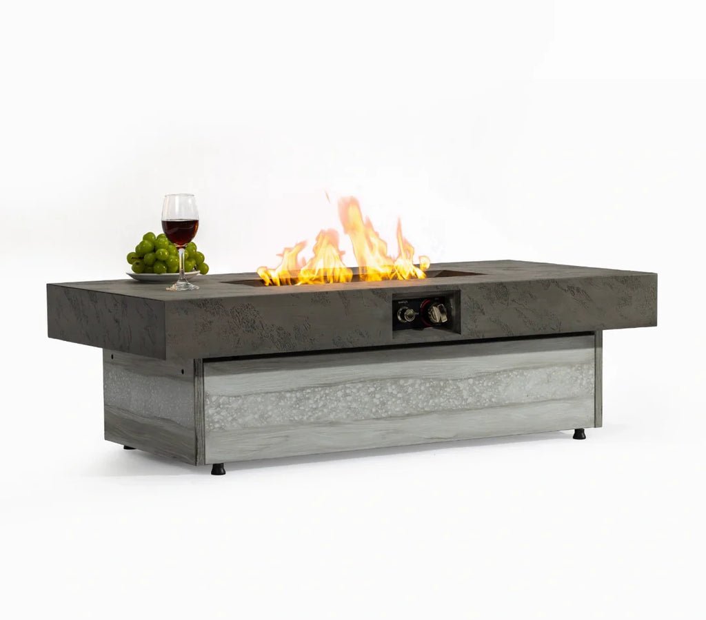 Heatstone Nova 48” Concrete Fire Pit Table – Propane Gas