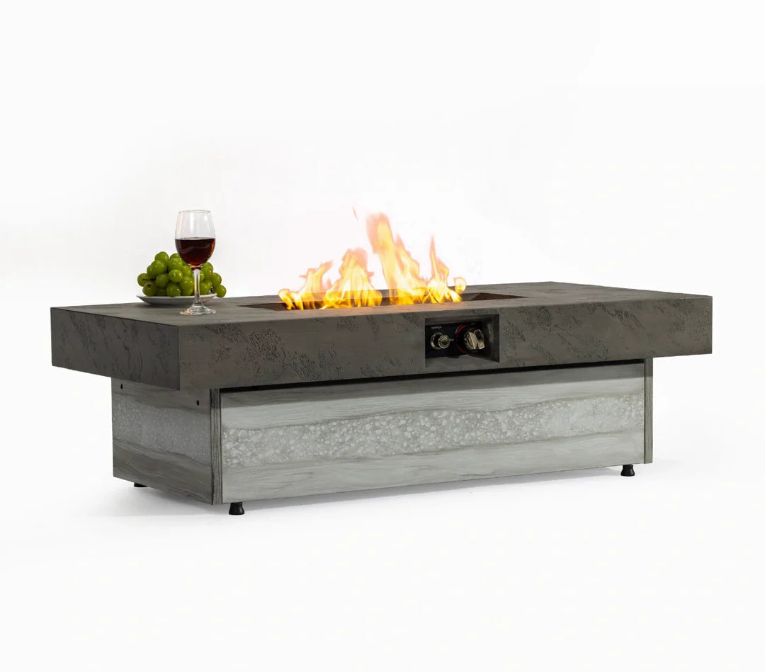 Heatstone Nova 48” Concrete Fire Pit Table – Propane Gas