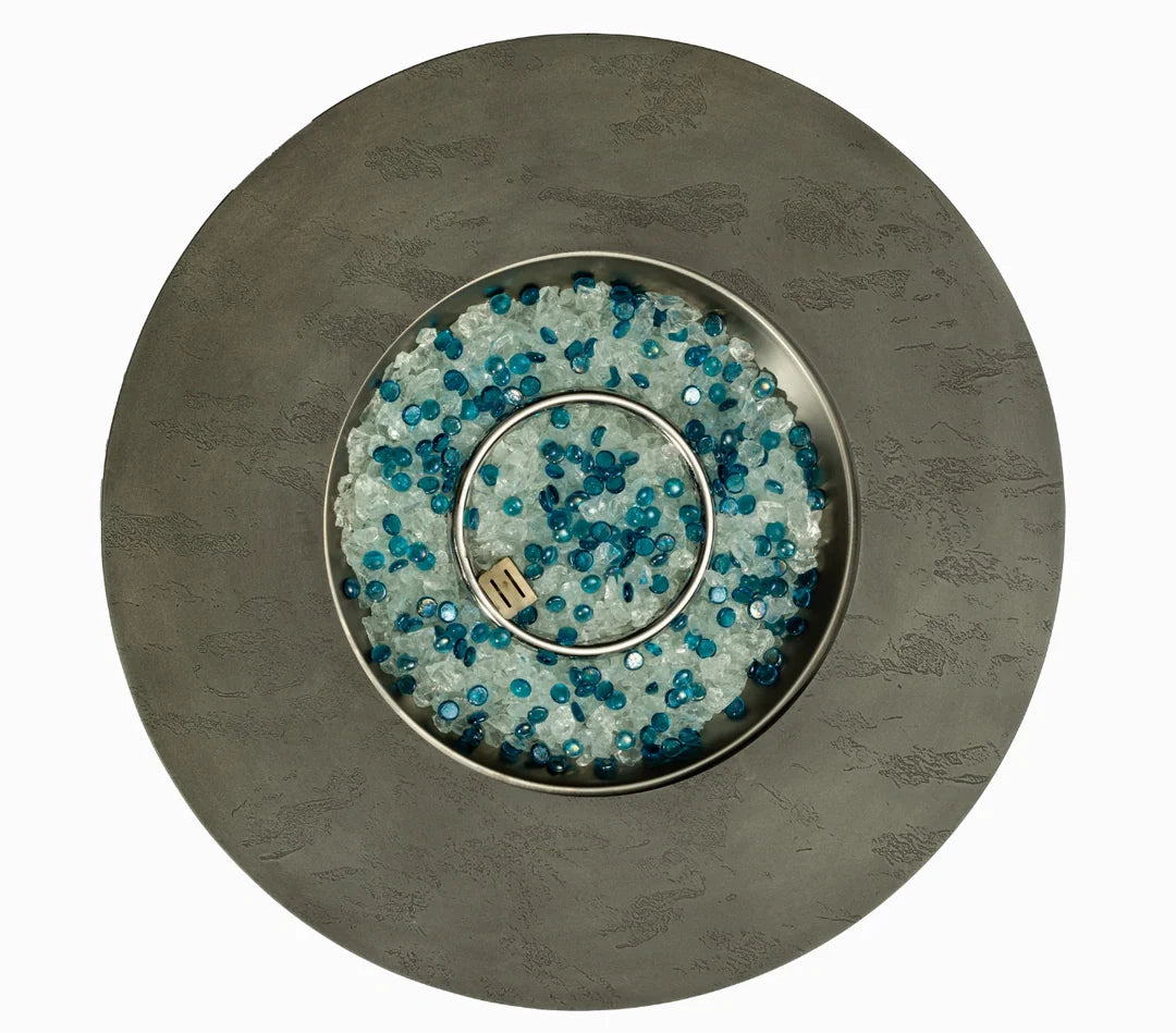 Heatstone Siena 33” Round Concrete Fire Pit – Propane Gas