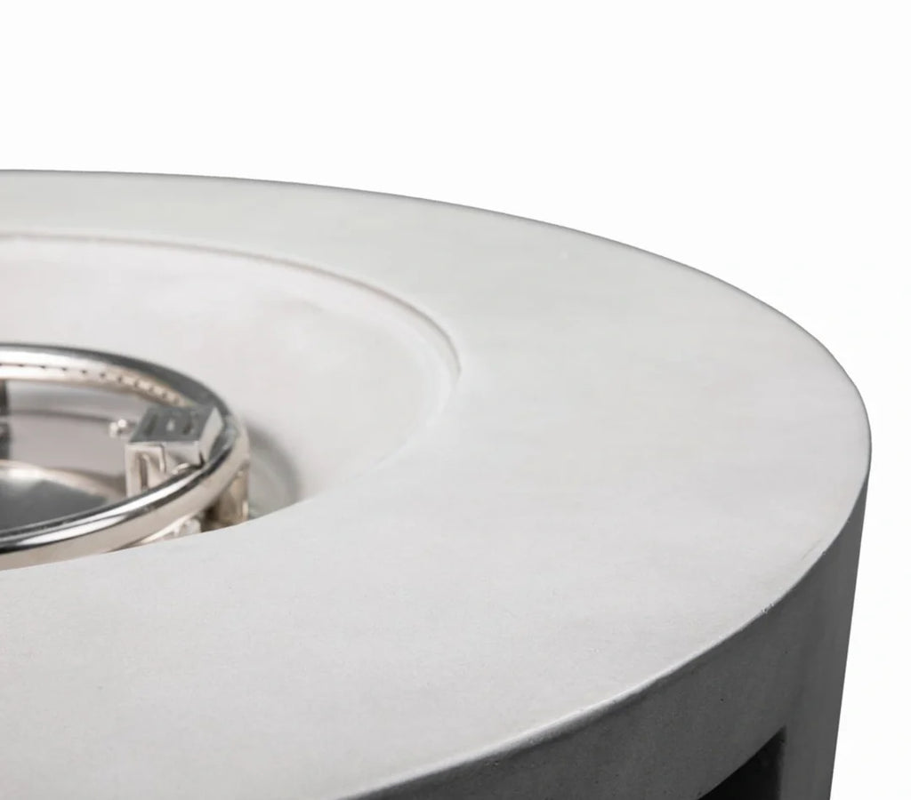 Heatstone Aura 30” Round Concrete Fire Pit – Propane Gas