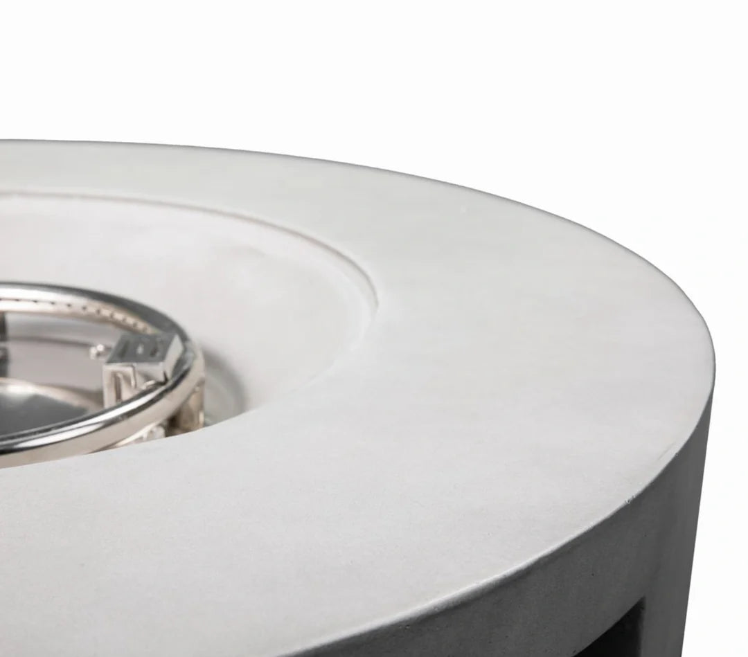 Heatstone Aura 30” Round Concrete Fire Pit – Propane Gas