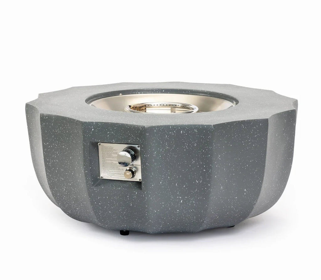 Heatstone Halo 36” Round Concrete Fire Pit – Propane Gas