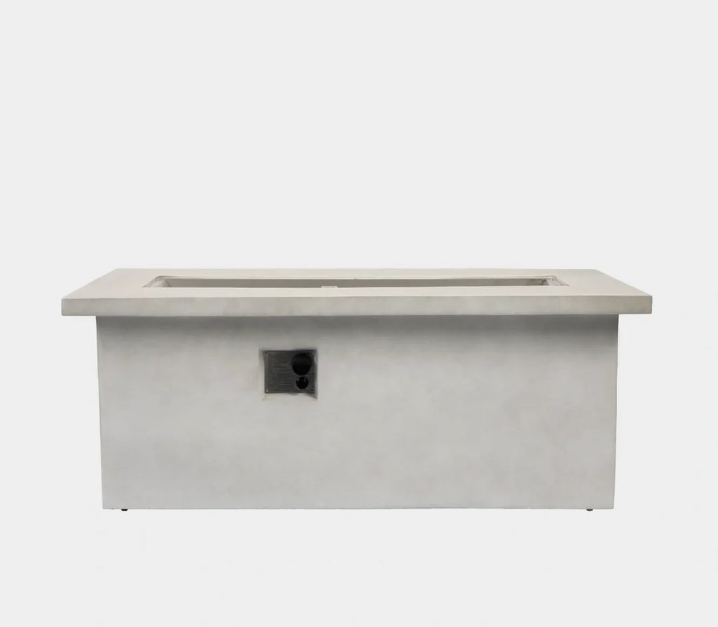 Heatstone Avalon 60” Concrete Fire Pit Table – 65,000 BTU Outdoor Gas