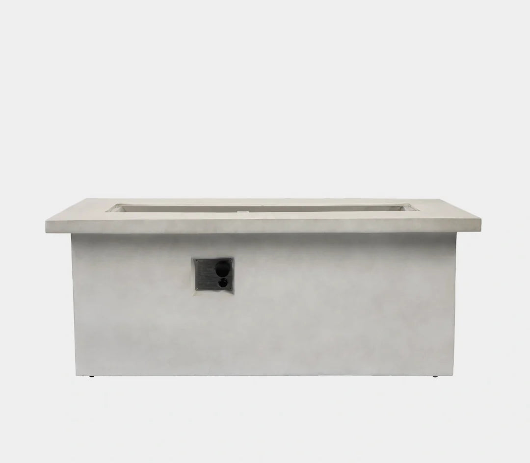 Heatstone Avalon 60” Concrete Fire Pit Table – 65,000 BTU Outdoor Gas