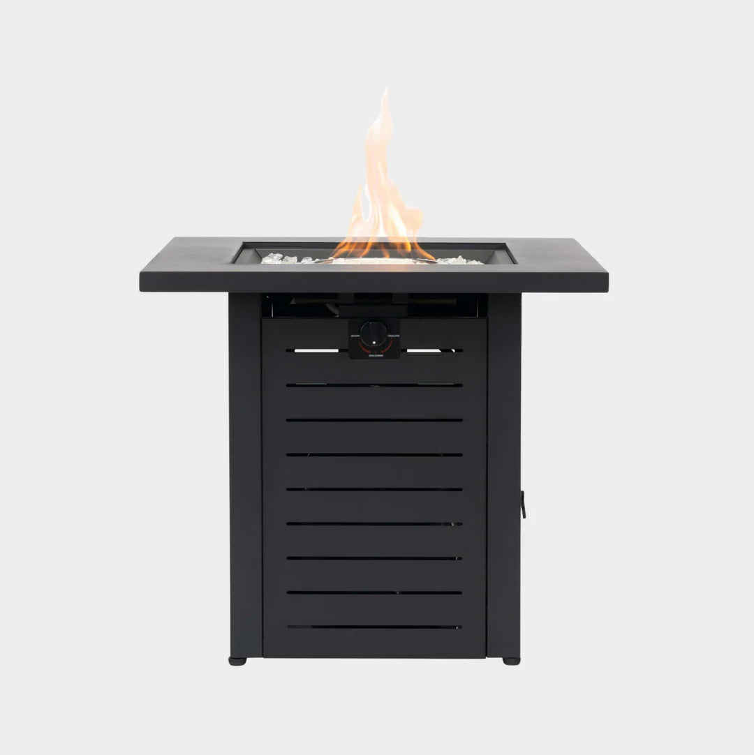 Heatstone Meridian 28" Steel Fire Pit Table – 50,000 BTU Outdoor Gas