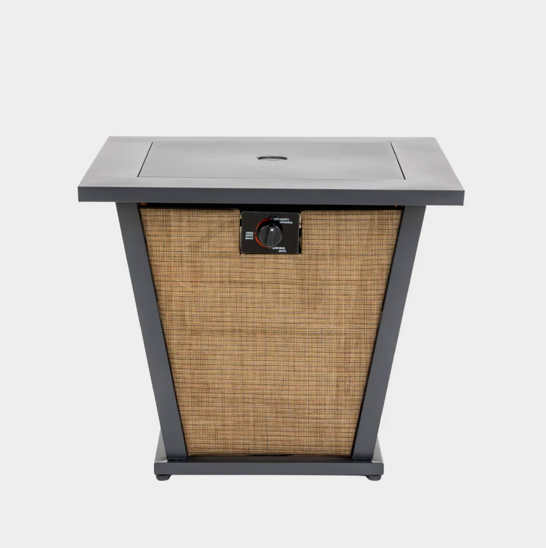 Heatstone Haven 28" Steel Fire Pit Table – 50,000 BTU Outdoor Gas
