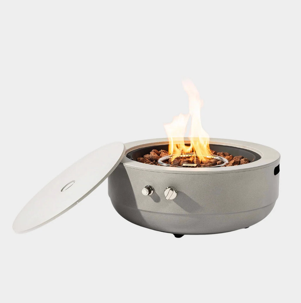 Heatstone Harbor 24" Steel Fire Pit Table – 50,000 BTU Outdoor Gas