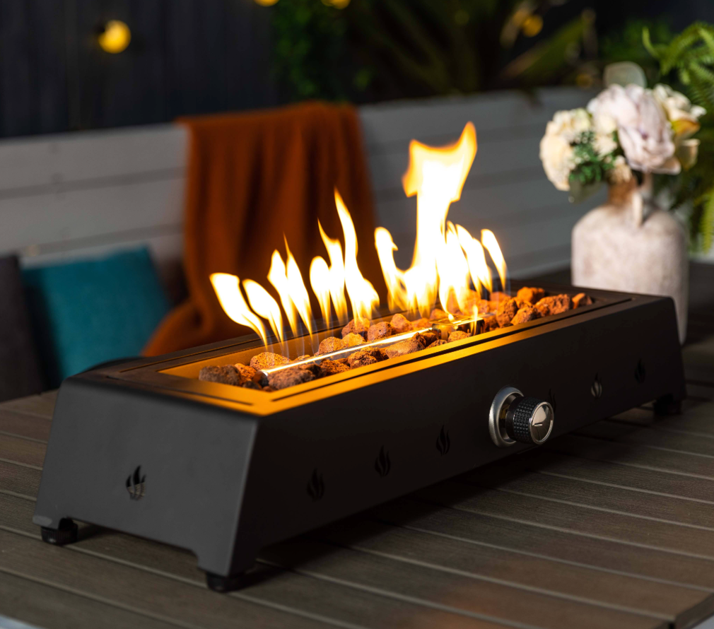 Heatstone Trail 28" Portable Fire Pit – 40,000 BTU Outdoor Gas
