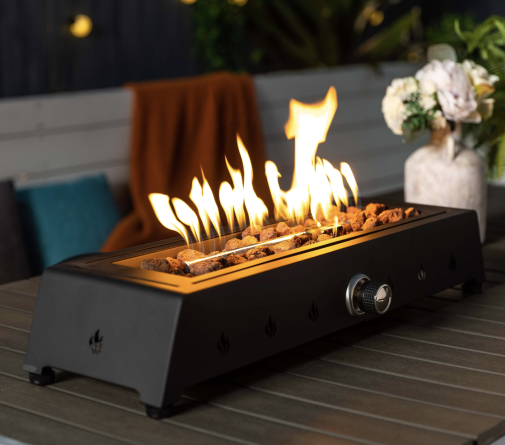 Heatstone Trail 28" Portable Fire Pit – 40,000 BTU Outdoor Gas