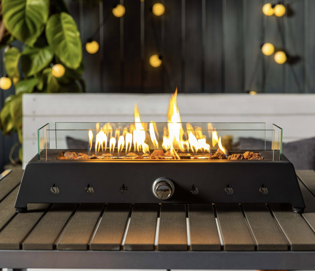 Heatstone Trail 28" Portable Fire Pit – 40,000 BTU Outdoor Gas