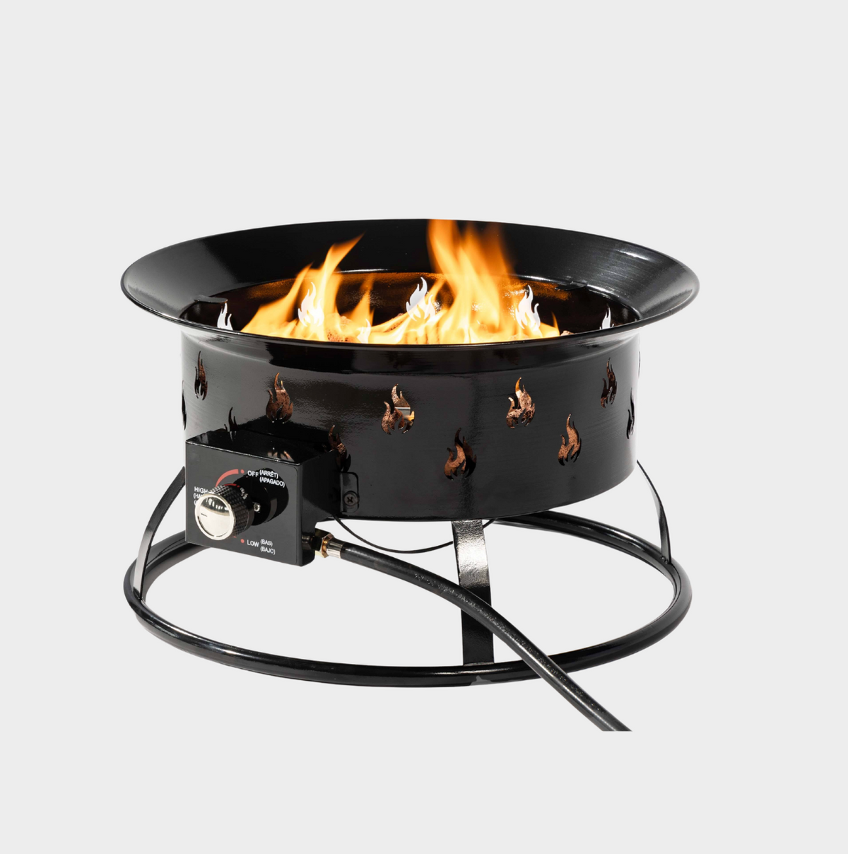 Heatstone Ember 19" Portable Fire Pit – 50,000 BTU Outdoor Gas