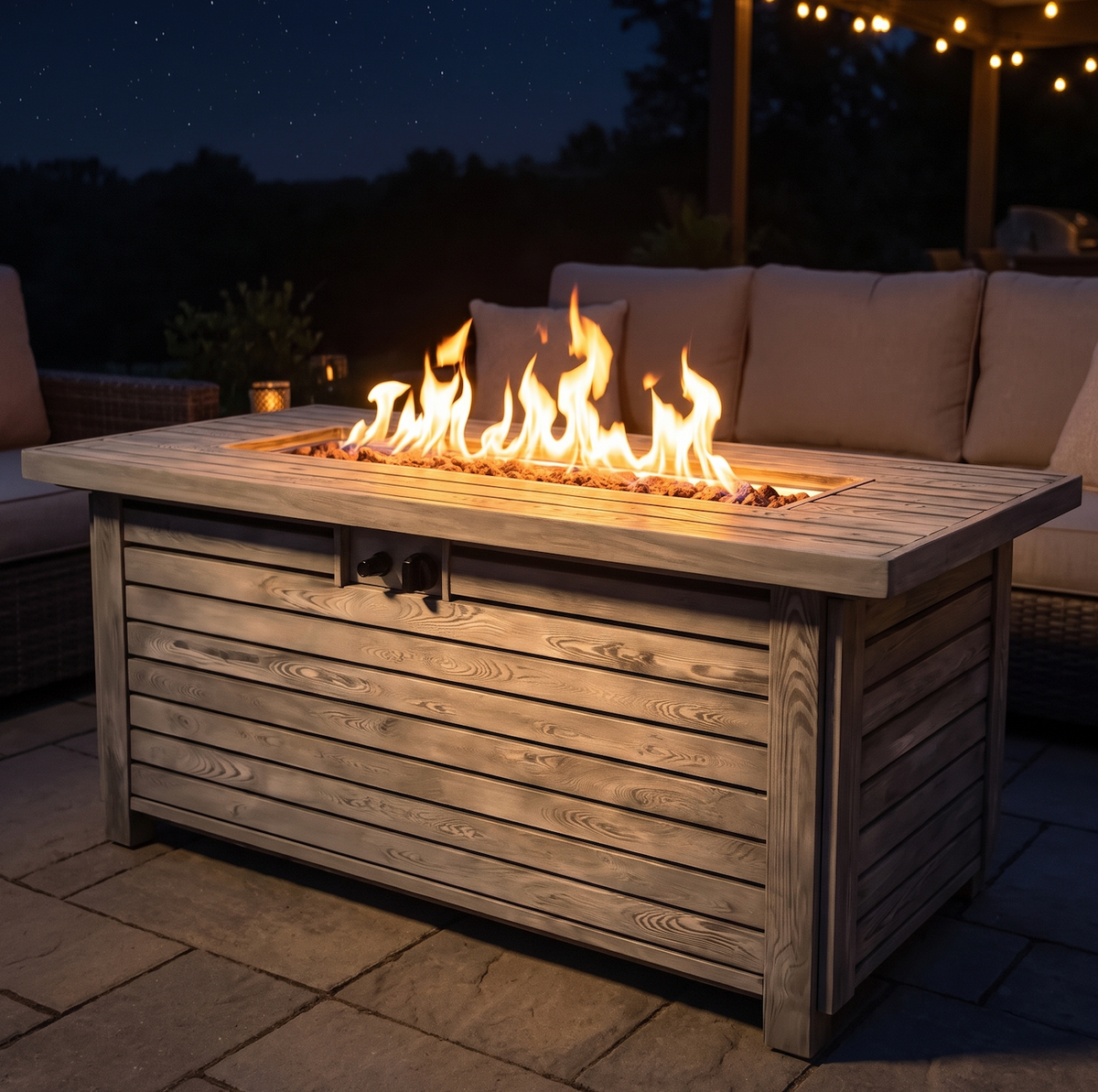 Heatstone Evo 54” Fire Pit Table – Propane Gas 50,000 BTU