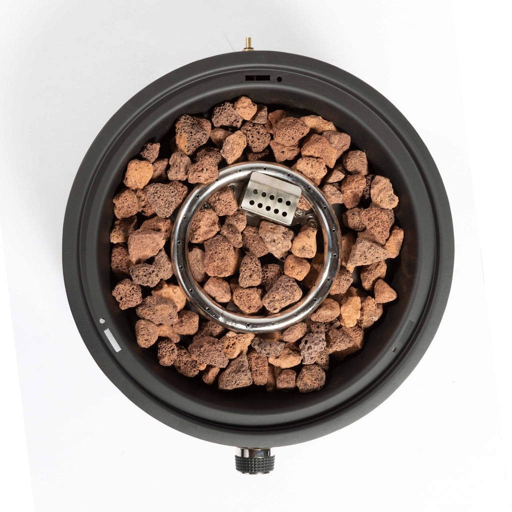 Heatstone Blaze 15" Portable Fire Pit – 40,000 BTU Outdoor Gas