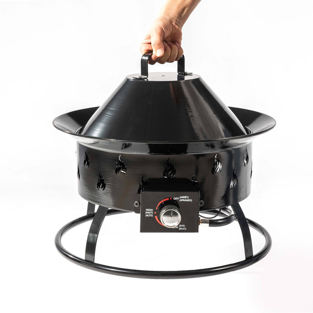 Heatstone Ember 19" Portable Fire Pit – 50,000 BTU Outdoor Gas