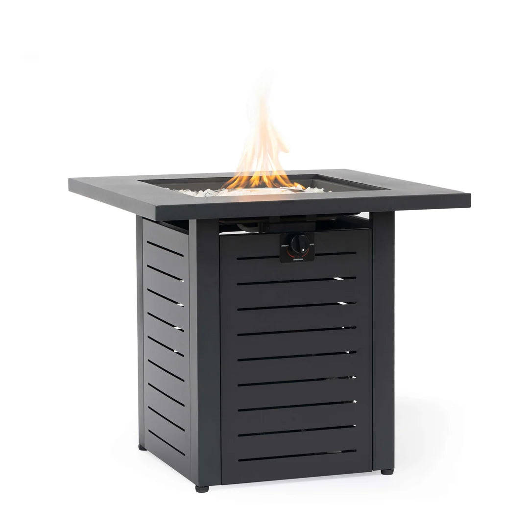 Heatstone Meridian 28" Steel Fire Pit Table – 50,000 BTU Outdoor Gas