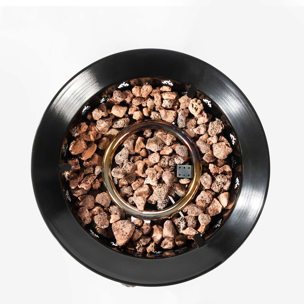 Heatstone Ember 19" Portable Fire Pit – 50,000 BTU Outdoor Gas