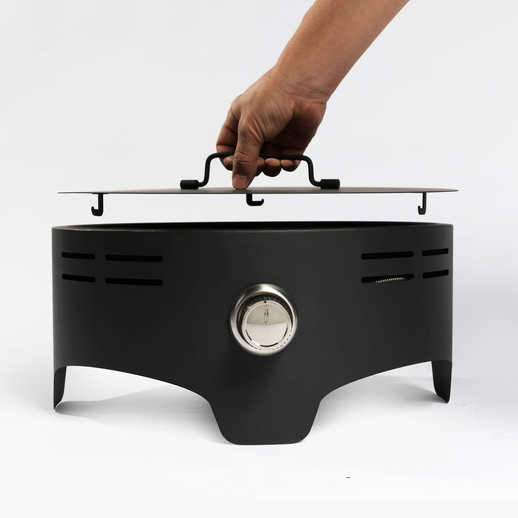 Heatstone Blaze 15" Portable Fire Pit – 40,000 BTU Outdoor Gas