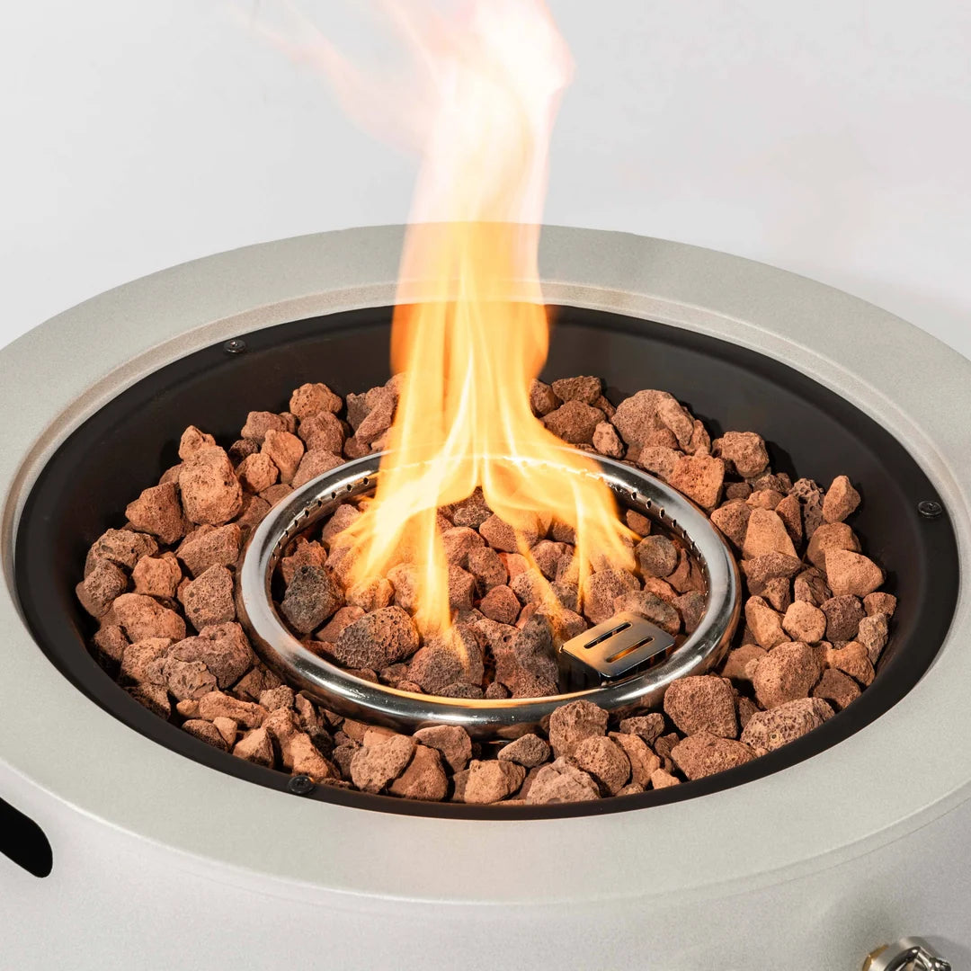 Heatstone Harbor 24" Steel Fire Pit Table – 50,000 BTU Outdoor Gas