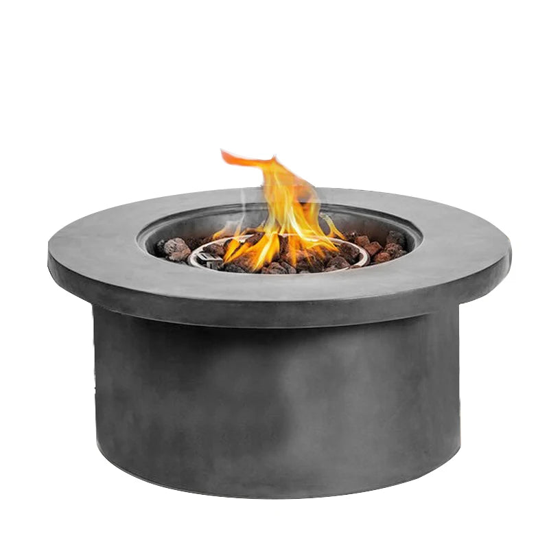 Heatstone Cobble round propane fire pit table, view 1