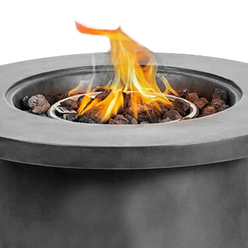 Heatstone Cobble round propane fire pit table, view 4