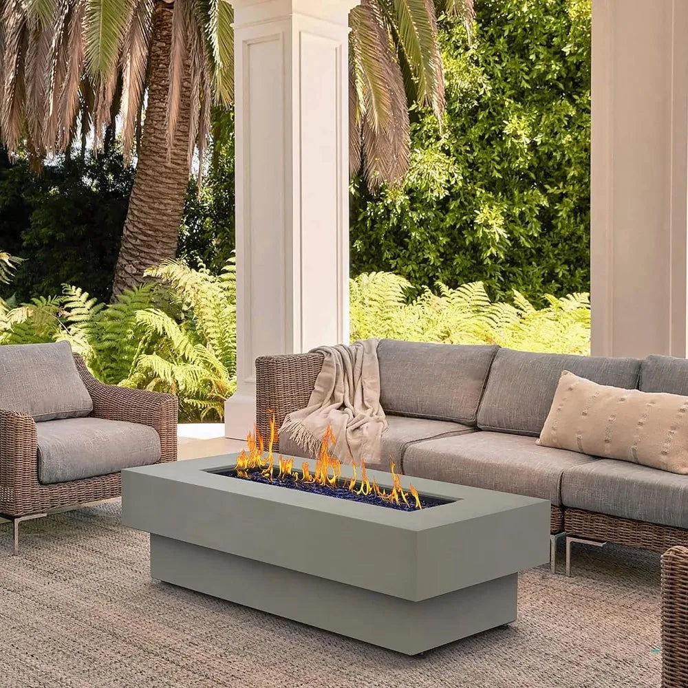 Heatstone Alta 48" rectangular propane fire pit table, view 4