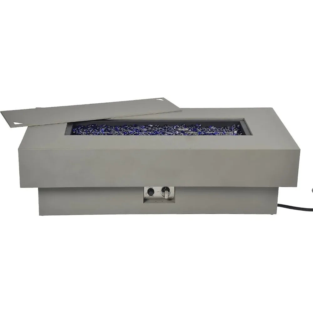 Heatstone Alta 48" rectangular propane fire pit table, view 6