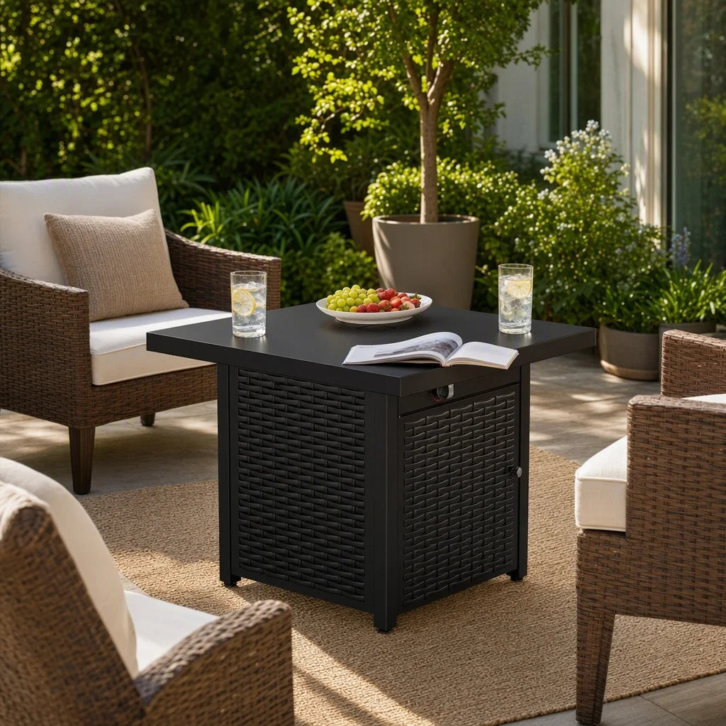 Heatstone Sedona 28" square propane fire pit table, view 5