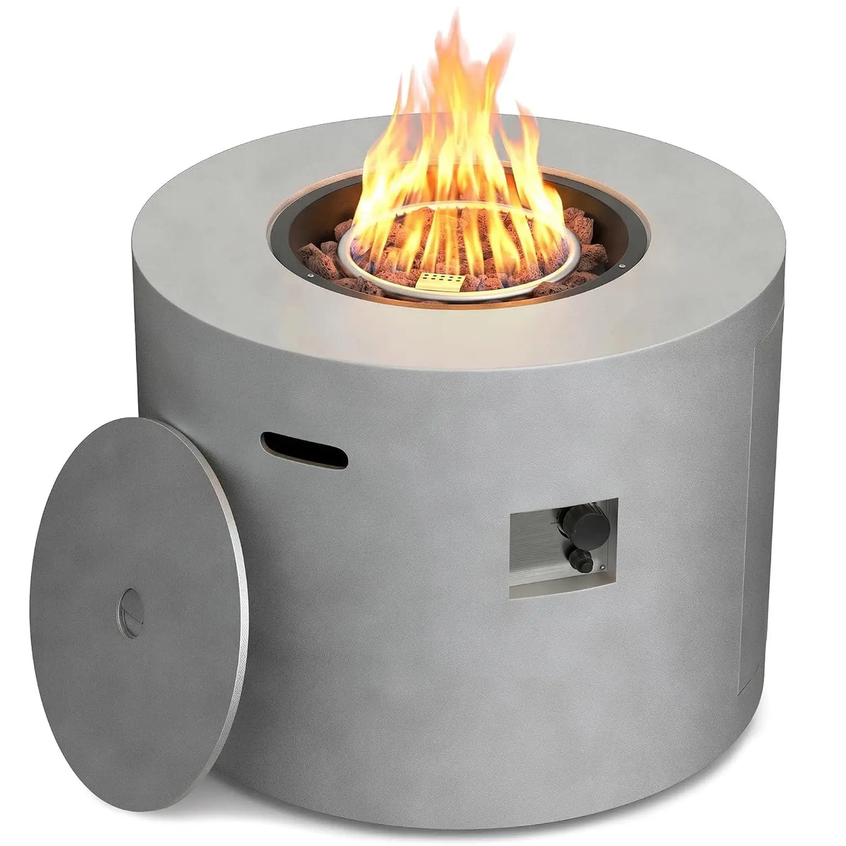 Heatstone Cove 32" round propane fire pit table, view 1