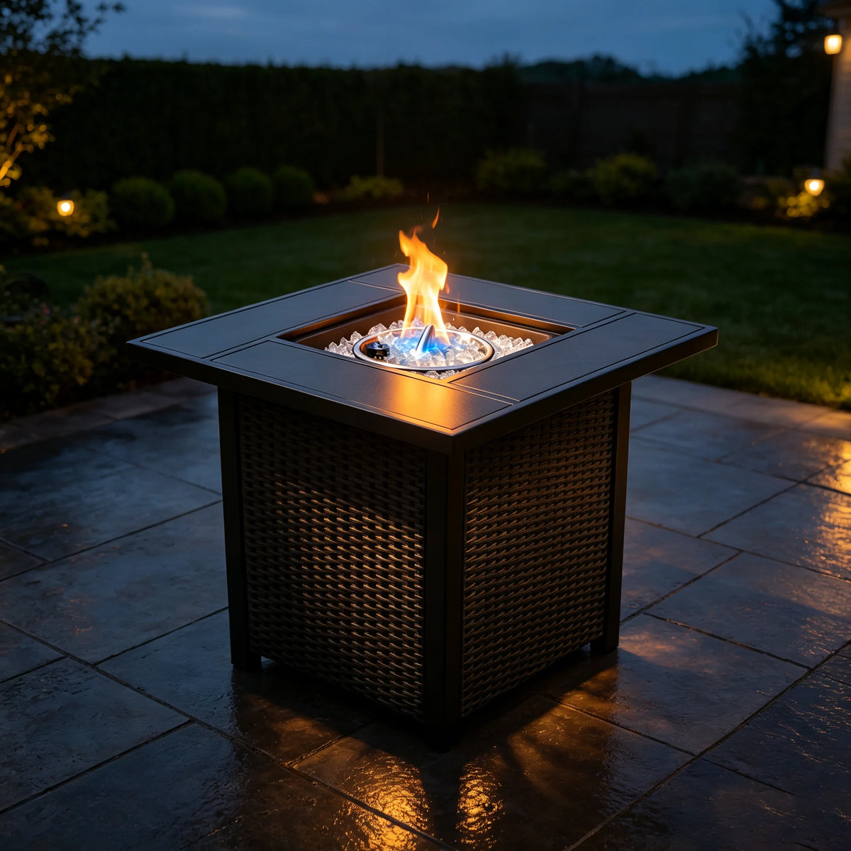 Heatstone Laredo 28" square propane fire pit table, view 3